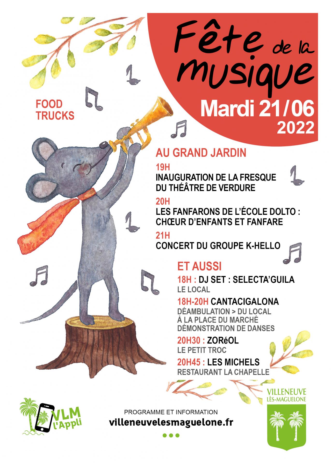 Affiche fete de la musique 20220621