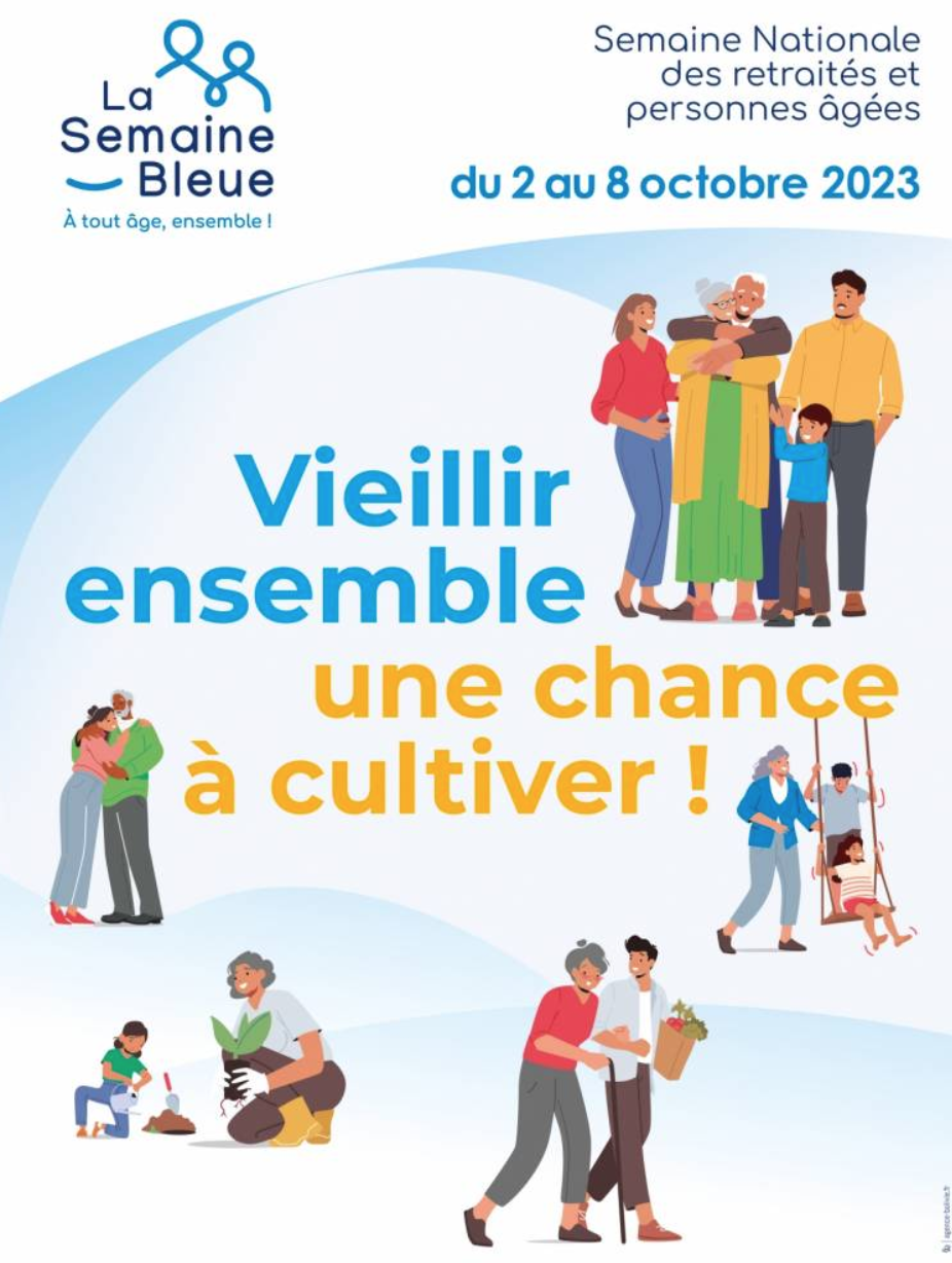 Affiche semaine bleue 2023