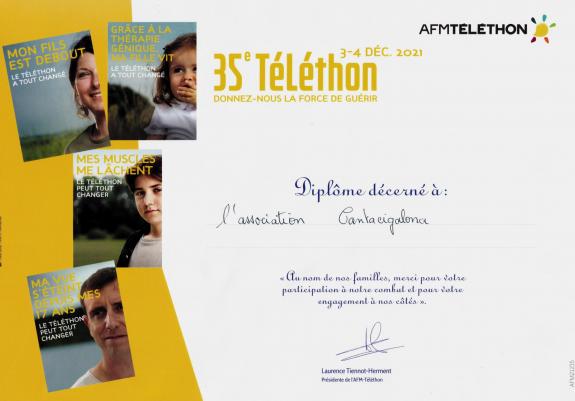 Diplome telethon 2021