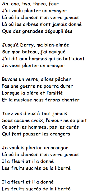 La ballade nord irlandaise